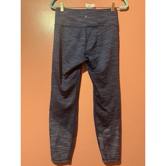 Old Navy Active Womens Leggings M Medium Blue Fitted Activewear Bottoms - Picture 2 of 8